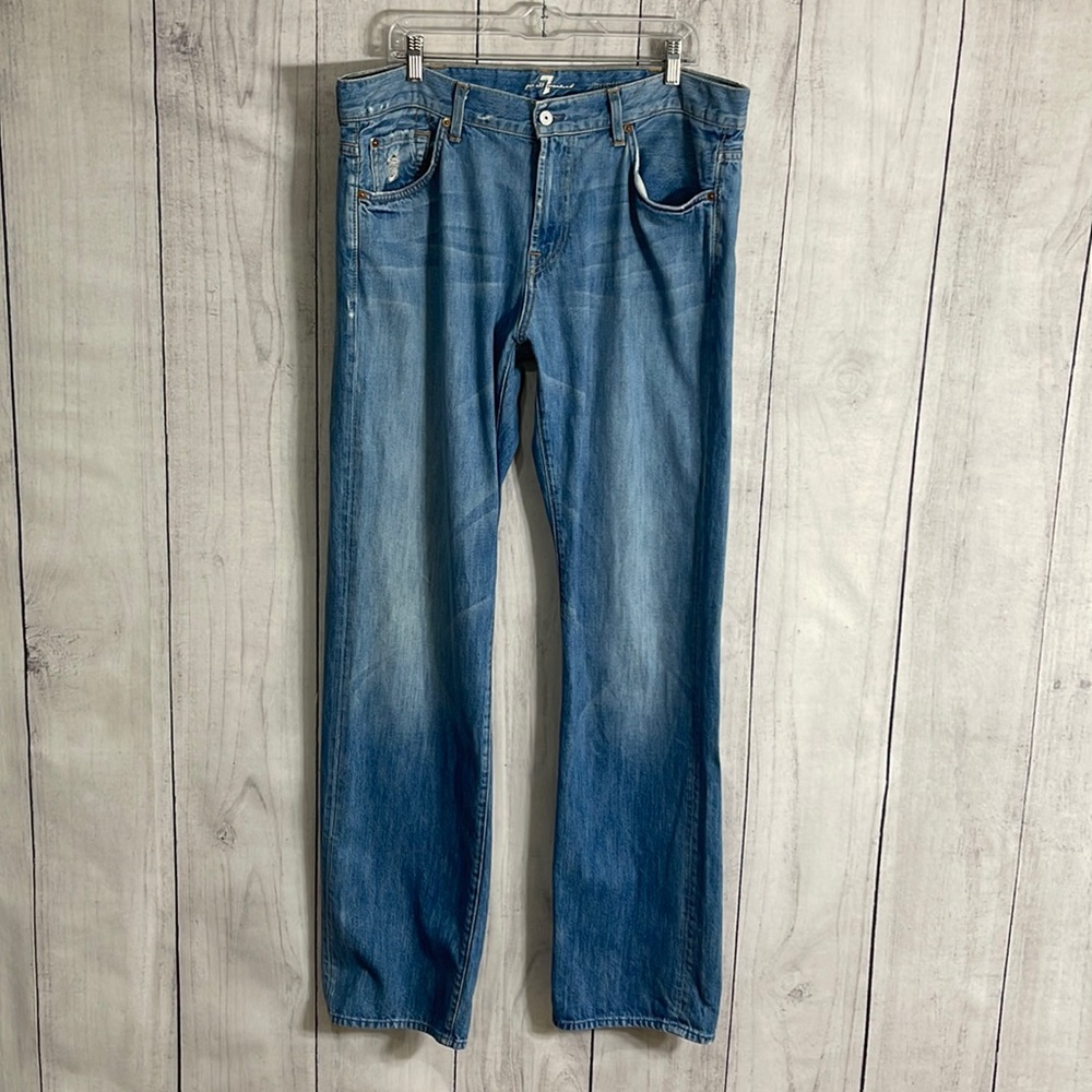 7 for All Mankind Austyn Relax Fit Straight Leg Jeans 38x35